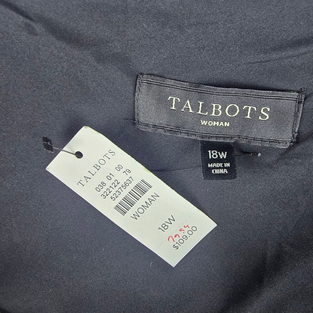 Talbots NWT Plaid Wool Blend Mini‎ Skirt Lined Career Classic Size 18W - Picture 3 of 9
